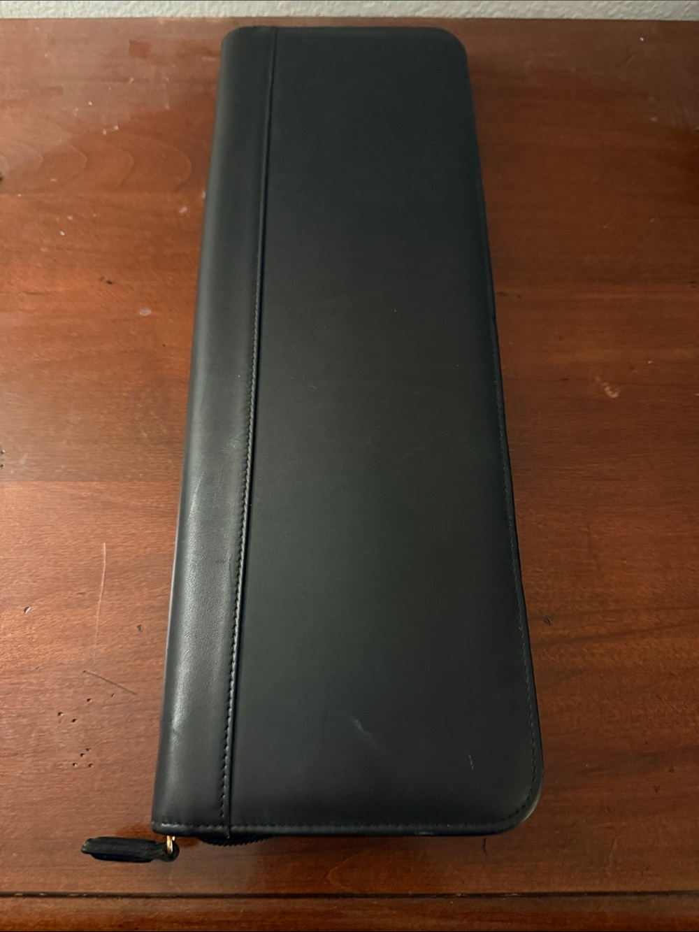 Coach Black Leather Tie Case